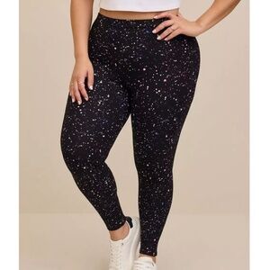 Torrid - Full Length Galaxy Space High Rise Black Cotton Leggings - 2X